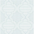 A-Street Prints 4135-27291 Ernest Turquoise Quilted Quatrefoil Wallpaper - Eade's Wallpaper
