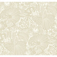 A-Street Prints 4135-72713 Idalia Beige Floral Flamingo Wallpaper - Eade's Wallpaper