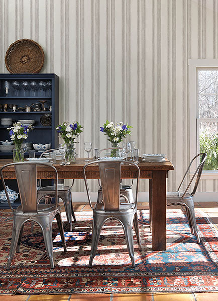 Chesapeake 4142-72602 Loom Spun Grey Wallpaper - Eade's Wallpaper