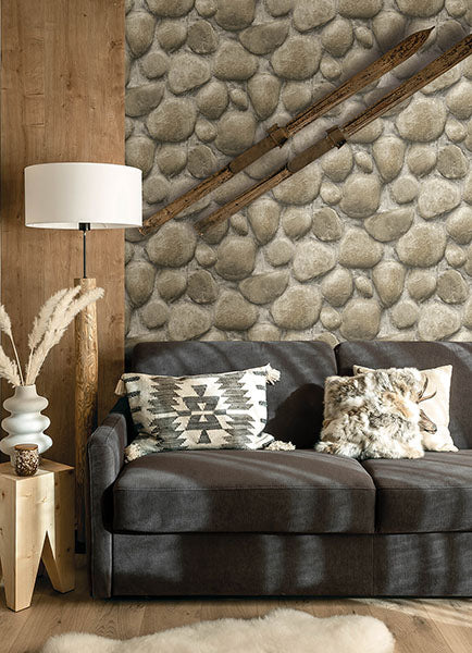 Chesapeake 4142-72612 Root Rock Beige Wallpaper - Eade's Wallpaper