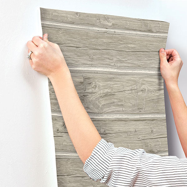 Chesapeake 4142-72614 Lodgepole Grey Wallpaper - Eade's Wallpaper