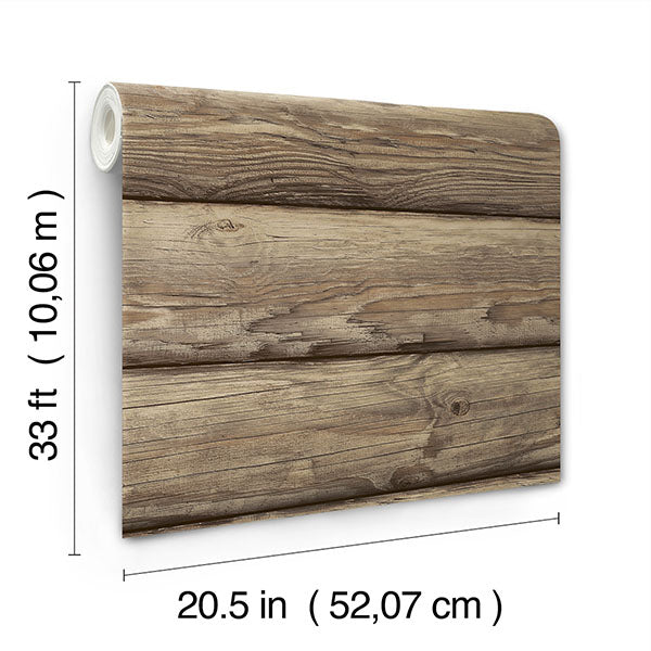 Chesapeake 4142-72618 Bunkhouse Chestnut Wallpaper - Eade's Wallpaper