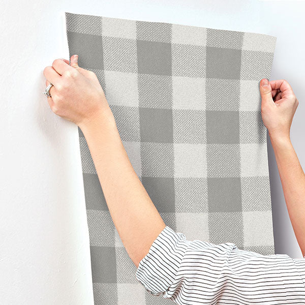 Chesapeake 4142-72623 Lumberjack Grey Wallpaper - Eade's Wallpaper