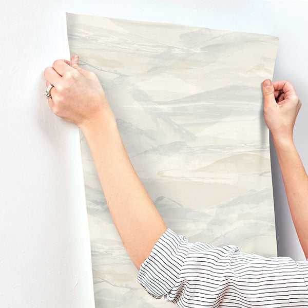 Chesapeake 4142-72625 Bozeman Mountains Sky Blue Wallpaper - Eade's Wallpaper