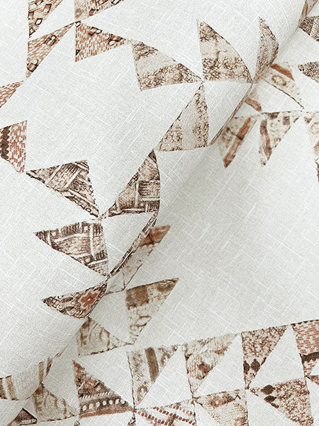 Chesapeake 4142-72629 Scrap Quilt Brown Wallpaper - Eade's Wallpaper