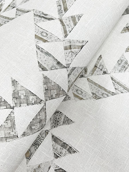 Chesapeake 4142-72630 Scrap Quilt Grey Wallpaper - Eade's Wallpaper