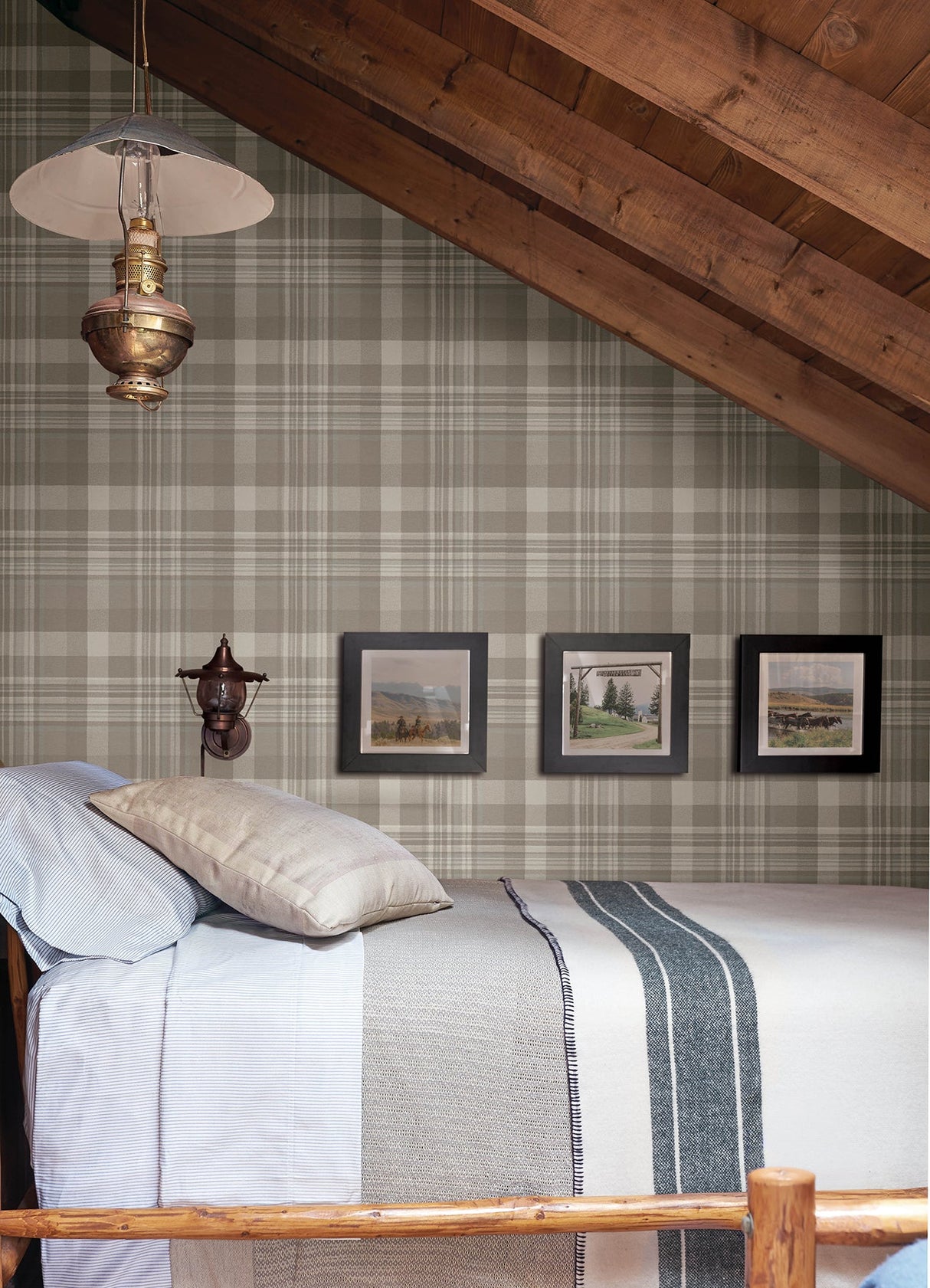Cheseapeake 4142-72636 Dutton Plaid Wallpaper - Eade's Wallpaper