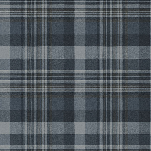 Chesapeake 4142-72635 Dutton Plaid Indigo Wallpaper - Eade's Wallpaper