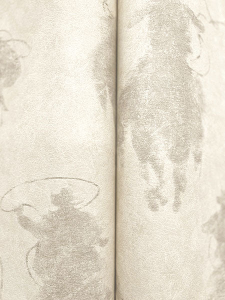 Chesapeake 4142-72638 Stockman Silhouette Light Grey Wallpaper - Eade's Wallpaper