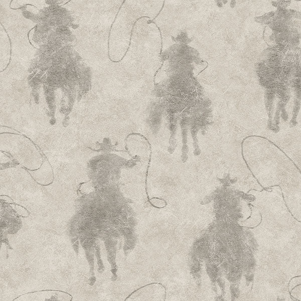 Chesapeake 4142-72639 Stockman Silhouette Grey Wallpaper - Eade's Wallpaper