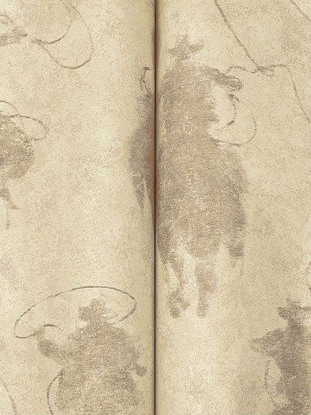 Chesapeake 4142-72640 Stockman Silhouette Khaki Wallpaper - Eade's Wallpaper