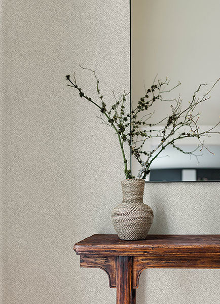 Chesapeake 4142-72642 Woven Basket Light Grey Wallpaper - Eade's Wallpaper