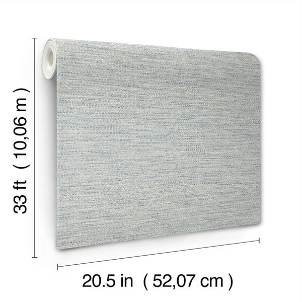 Chesapeake 4142-72645 Wool Texture Light Blue Wallpaper - Eade's Wallpaper