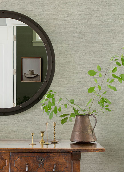 Chesapeake 4142-72646 Wool Texture Aqua Wallpaper - Eade's Wallpaper