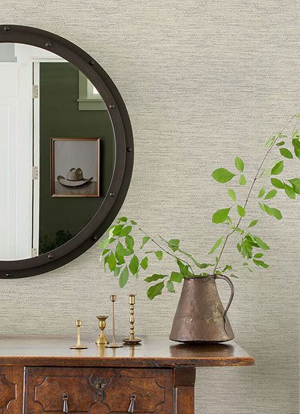 Chesapeake 4142-72647 Wool Texture Light Grey Wallpaper - Eade's Wallpaper