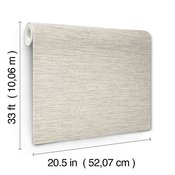 Chesapeake 4142-72648 Wool Texture Pewter Wallpaper - Eade's Wallpaper