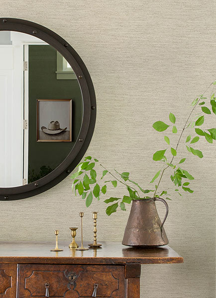 Chesapeake 4142-72649 Wool Texture Beige Wallpaper - Eade's Wallpaper