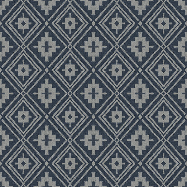 Chesapeake 4142-72657 Camp Blanket Dark Blue Wallpaper - Eade's Wallpaper