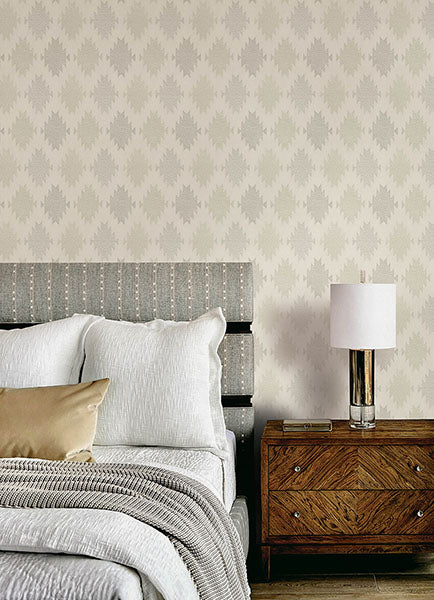 Chesapeake 4142-72665 Stitched Heirloom Moss Wallpaper - Eade's Wallpaper