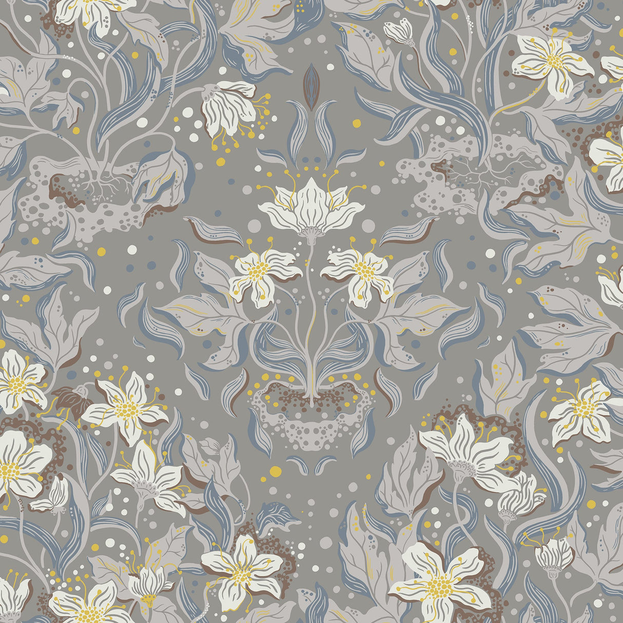 A-Street Prints 4143-22018 Lisa Stone Floral Damask Wallpaper