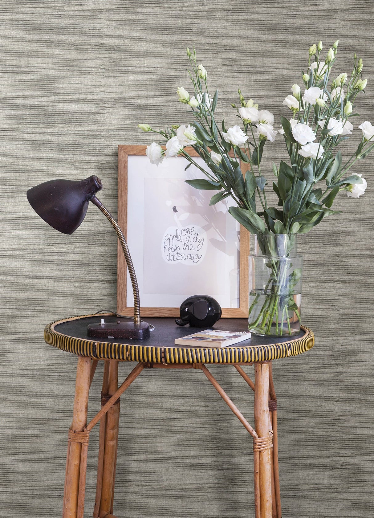 A-Street Prints 4143-24279 Agave Stone Faux Grasscloth Wallpaper