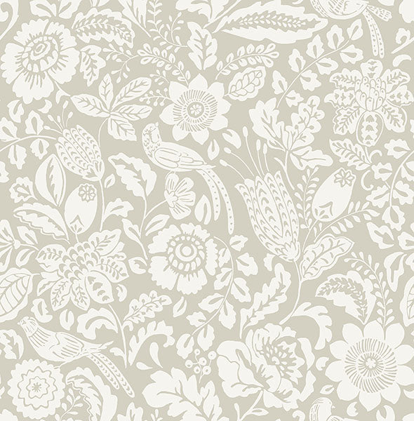 A-Street Prints 4147-27361 Marta Beige Floral Trail Wallpaper - Eade's Wallpaper
