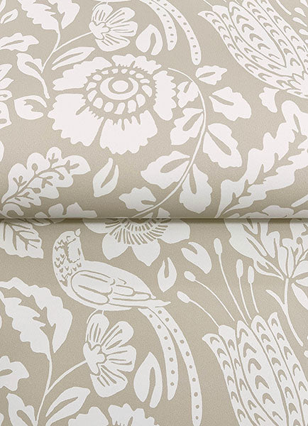 A-Street Prints 4147-27361 Marta Beige Floral Trail Wallpaper - Eade's Wallpaper