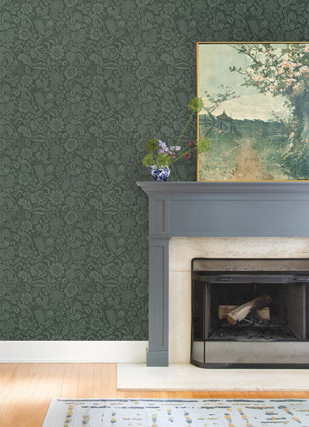 A-Street Prints 4147-27262 Exhale Olive Woven Faux Grasscloth Wallpaper - Eade's Wallpaper