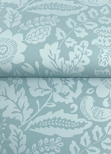 A-Street Prints 4147-27363 Marta Teal Floral Trail Wallpaper - Eade's Wallpaper