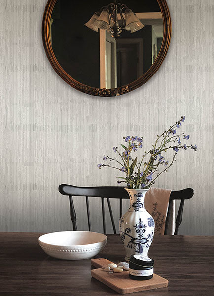 A-Street Prints 4147-27365 Somerset Light Grey Abstract Stripe Wallpaper - Eade's Wallpaper