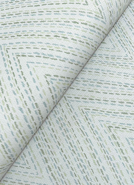A-Street Prints 4147-27370 Lainey Green Stitched Chevron Wallpaper - Eade's Wallpaper