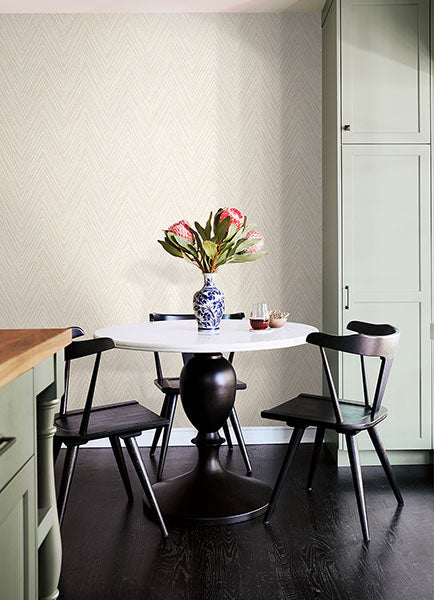 A-Street Prints 4147-27371 Lainey Apricot Stitched Chevron Wallpaper - Eade's Wallpaper