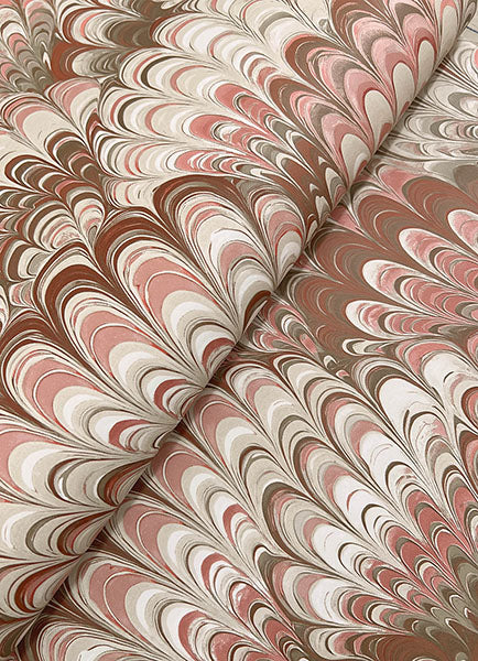 A-Street Prints 4147-27376 Octavia Ruby Marbled Ink Wallpaper - Eade's Wallpaper
