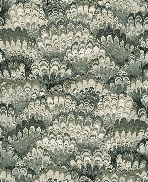 A-Street Prints 4147-27377 Octavia Dark Green Marbled Ink Wallpaper - Eade's Wallpaper