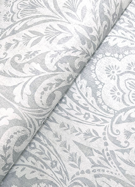 A-Street Prints 4147-27381 Berkshire Grey Damask Wallpaper - Eade's Wallpaper