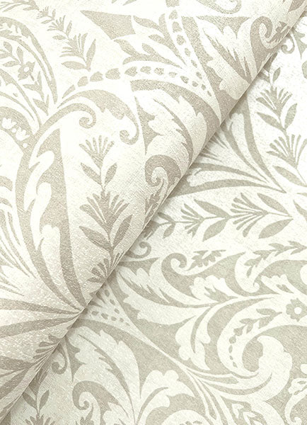 A-Street Prints 4147-27382 Berkshire Beige Damask Wallpaper - Eade's Wallpaper