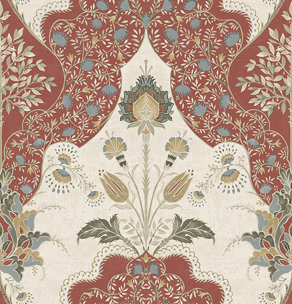 A-Street Prints 4147-27390 Auden Ruby Floral Grandeur Wallpaper - Eade's Wallpaper