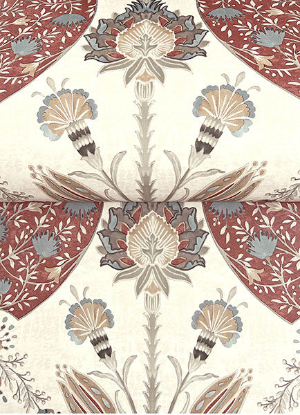 A-Street Prints 4147-27390 Auden Ruby Floral Grandeur Wallpaper - Eade's Wallpaper