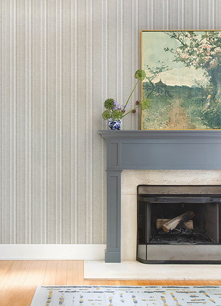 A-Street Prints 4147-27394 Ayanna Neutral Striped Wallpaper - Eade's Wallpaper