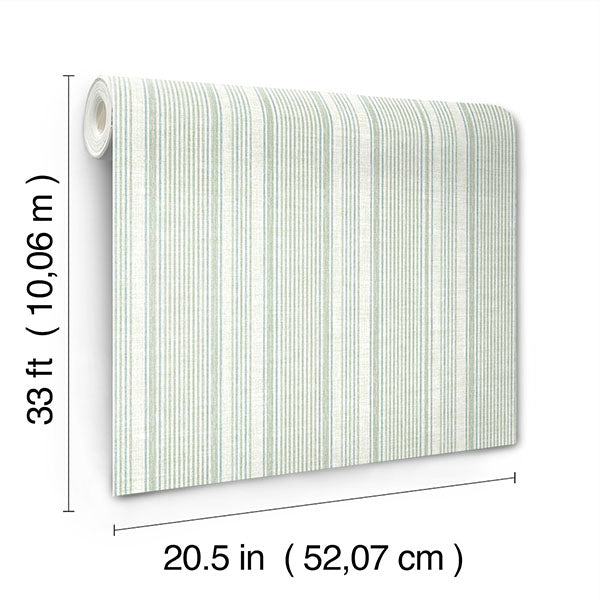 A-Street Prints 4147-27395 Ayanna Light Green Striped Wallpaper - Eade's Wallpaper