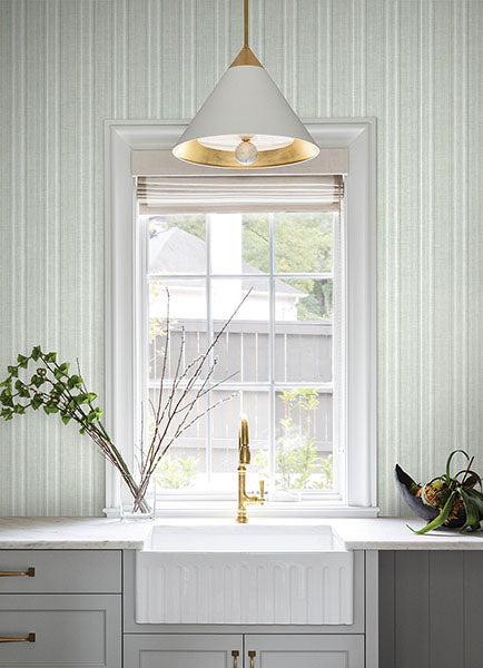 A-Street Prints 4147-27395 Ayanna Light Green Striped Wallpaper - Eade's Wallpaper