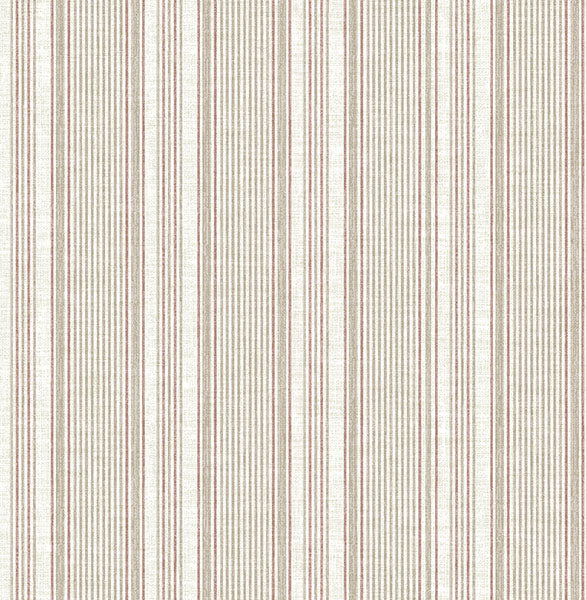 A-Street Prints 4147-27396 Ayanna Rust Striped Wallpaper - Eade's Wallpaper