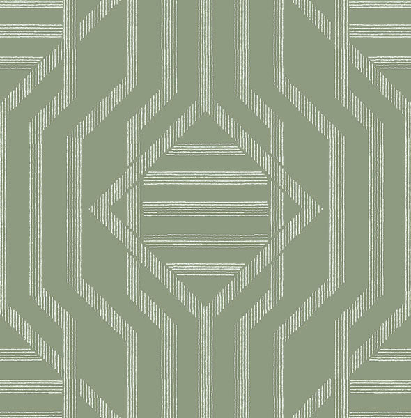 A-Street Prints 4147-27401 Essex Green Geometric Wallpaper - Eade's Wallpaper