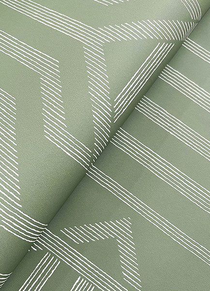 A-Street Prints 4147-27401 Essex Green Geometric Wallpaper - Eade's Wallpaper