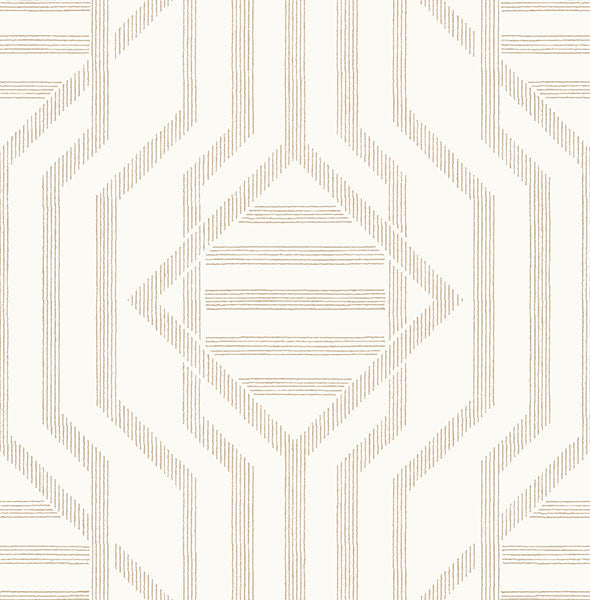 A-Street Prints 4147-27404 Essex Wheat Geometric Wallpaper - Eade's Wallpaper