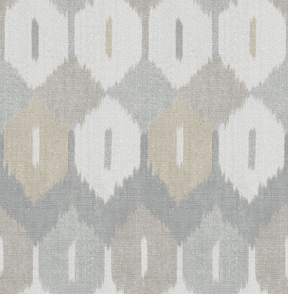 A-Street Prints 4147-27409 Abilene Neutral Ikat Wallpaper - Eade's Wallpaper