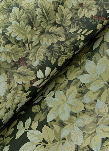 A-Street Prints 4147-80004 Greenwood Dark Green Deciduous Wallpaper - Eade's Wallpaper