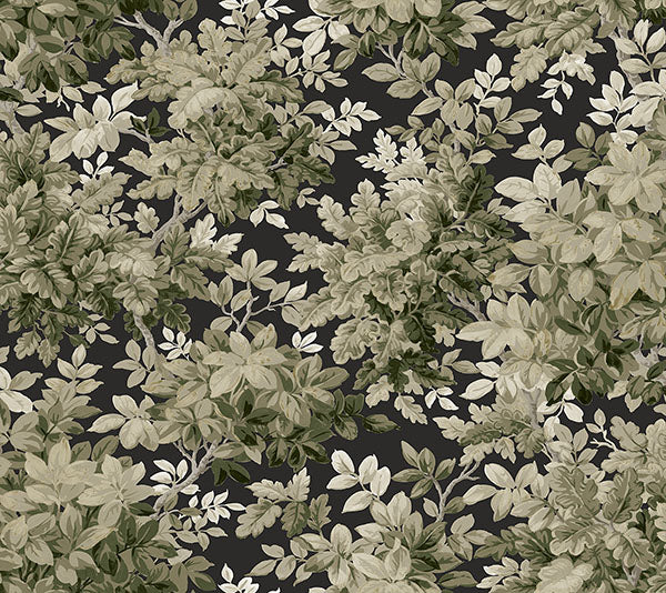 A-Street Prints 4147-80005 Greenwood Black Deciduous Wallpaper - Eade's Wallpaper