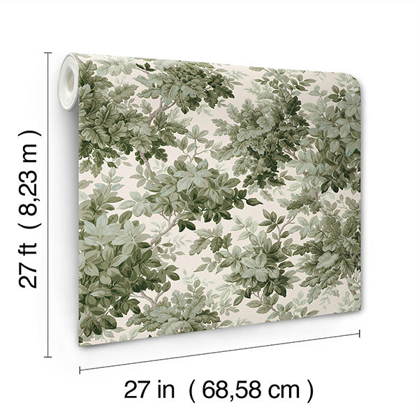 A-Street Prints 4147-80006 Greenwood Moss Deciduous Wallpaper - Eade's Wallpaper