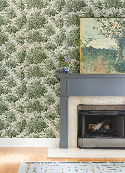 A-Street Prints 4147-80006 Greenwood Moss Deciduous Wallpaper - Eade's Wallpaper